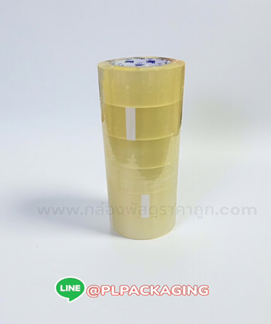 เทปกาวใส 100 หลา (ไร้เสียง) ** แพค 6 ม้วน